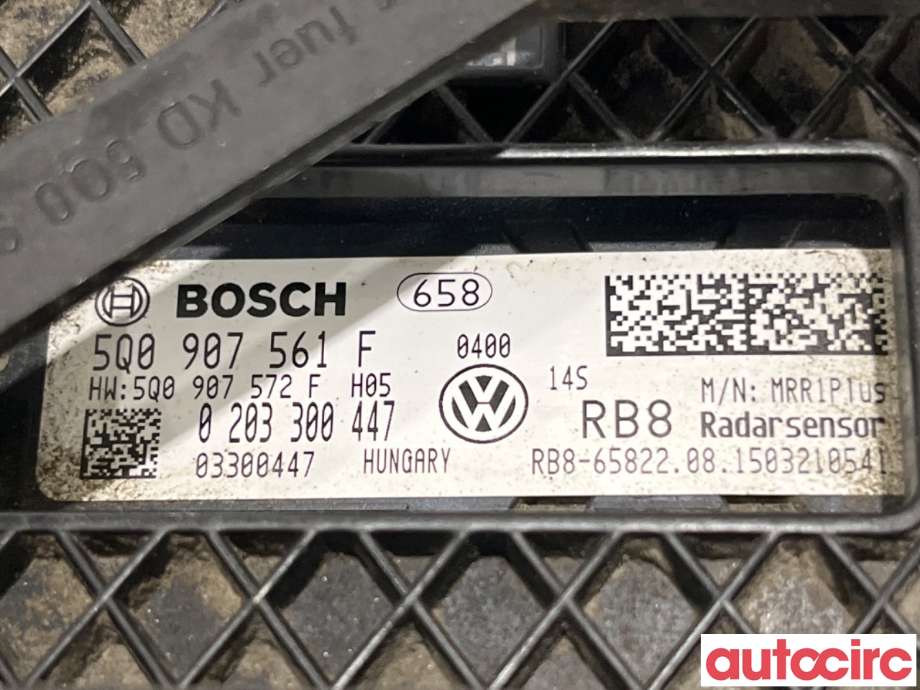 Sensor radar til VW Golf VII 2012-2017 (Fase 1)  (VOLKSWAGEN|5Q0907561F|0203300447)