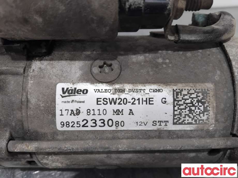 Starter diesel til Citroën Berlingo 2019-->> (Type III)  (CITROEN|1627658880|ESW20-21HE|9832577880)