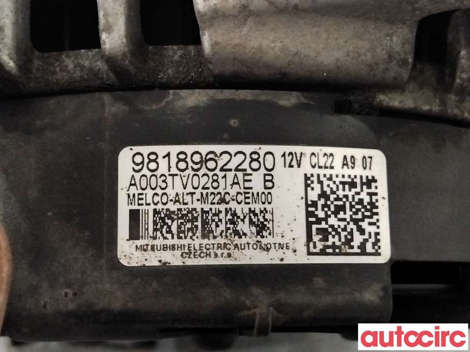 Dynamo til Citroën Berlingo 2019-->> (Type III)  (CITROEN|1686437280|A003TV0281AE|9818962280)