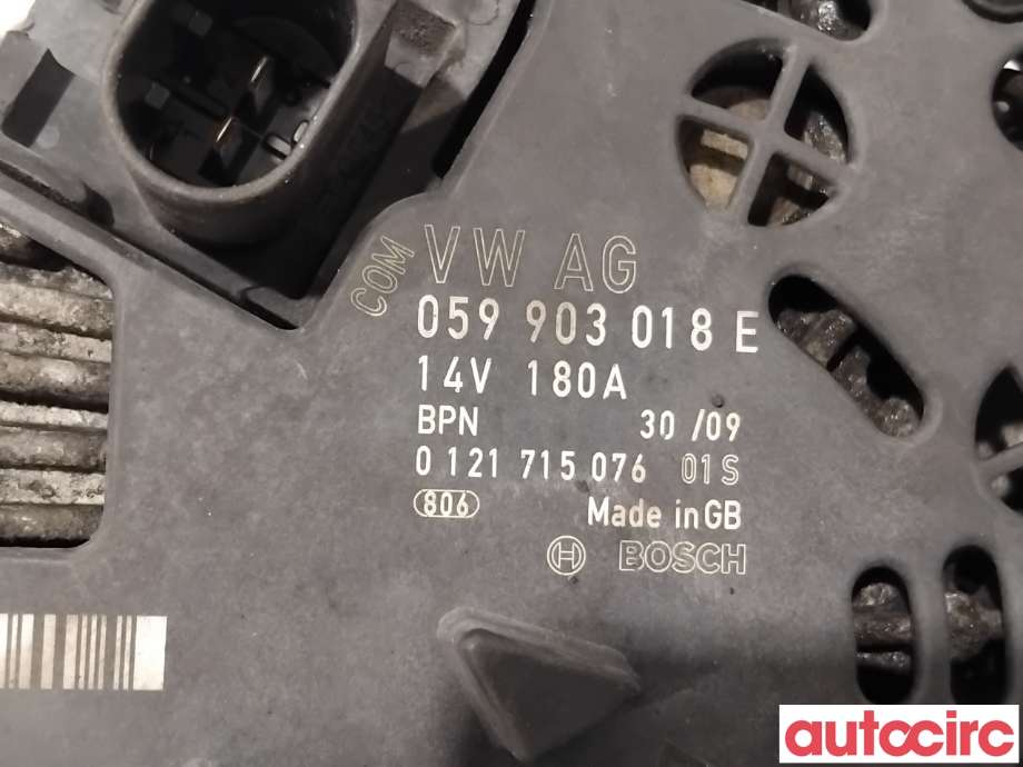 Dynamo til Audi Q7 2006-2010 (Type I, Fase 1) (AUDI|059903018EX|0121715076|059903018E)