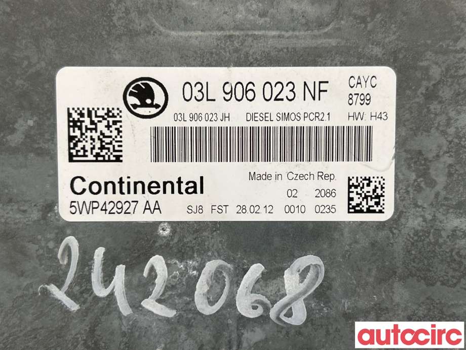 Styreenhet motor til Škoda Octavia 2009-2013 (Type II, Fase 2) (SKODA|03L906023NF)