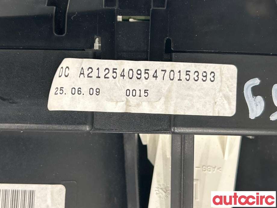 Instrumentpanel til Mercedes E-Klasse, Coupe/Cab 2009-2013 (Fase 1) (C207) (C207) (MERCEDES|A2129003010|A2125409547)
