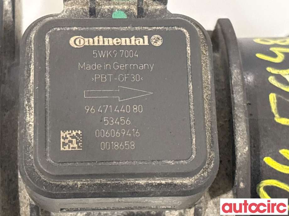 Luftmengde/luftmassemåler til Ford Fiesta 2008-2012 (Type VI, Fase 1)  (FORD|1348615|5WK97004|9647144080)