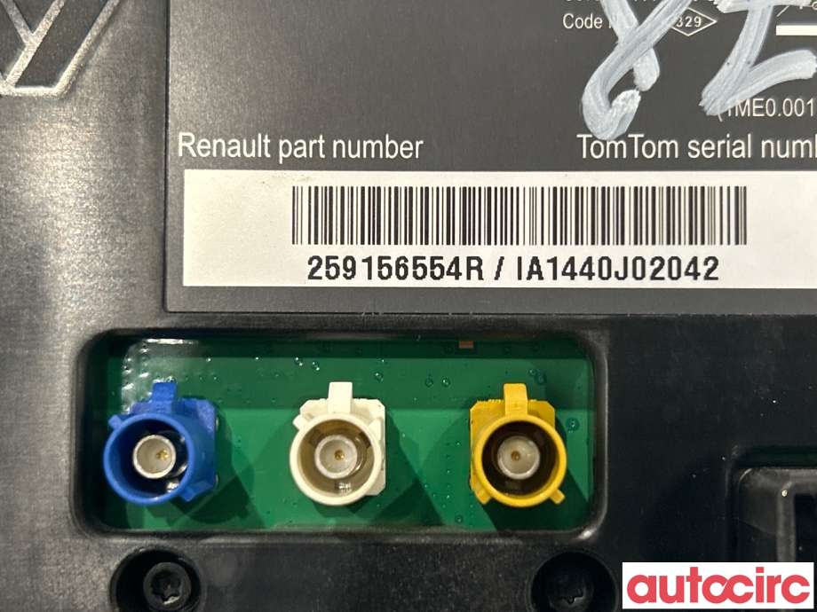 Multimedia display (MCU - Media Controller Unit) til Renault Megane 2009-2016 Type III (RENAULT|259150931R|259156554R)