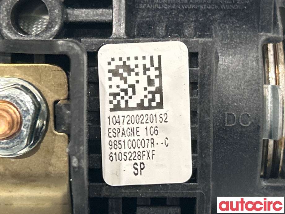 Airbag rattpute til Renault Megane 2009-2016 Type III  (RENAULT|985100007R)