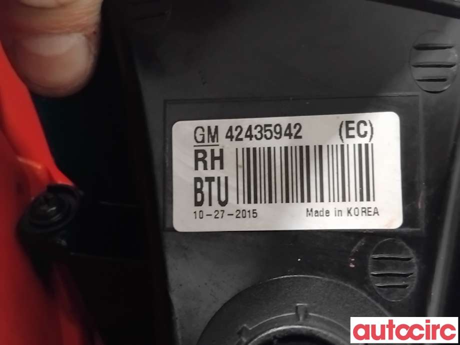 Baklykt høyre til Opel Mokka 2012-2016 (Type I, Fase 1)  (OPEL|42528026||42599463)