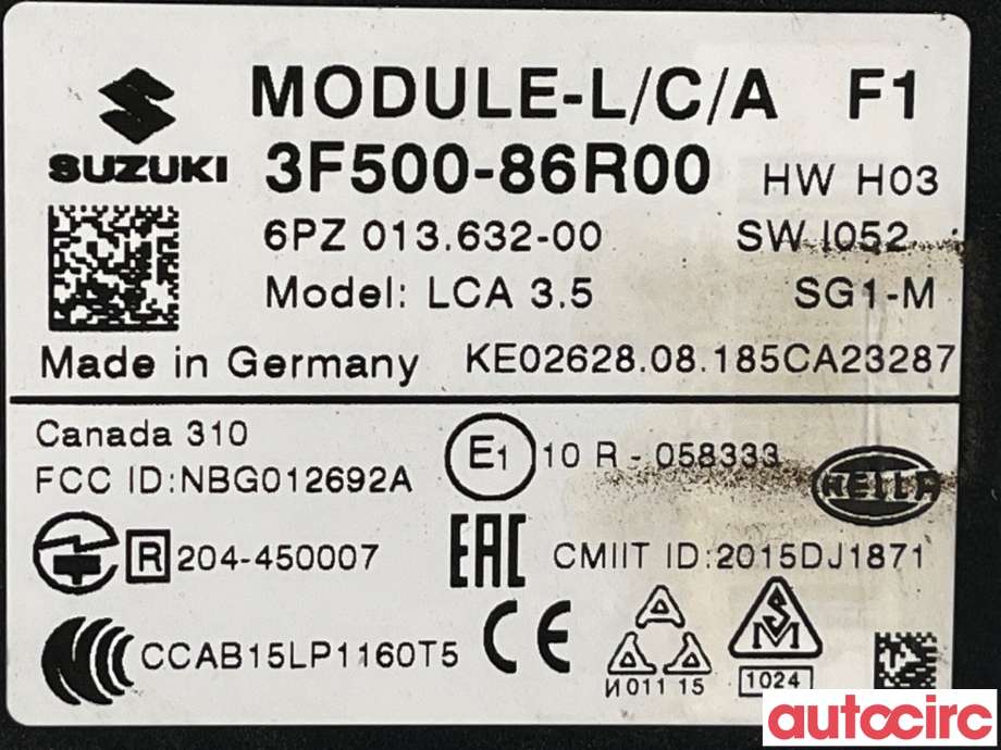 Sensor radar til Suzuki Vitara 2015-->> (Type IV)  (SUZUKI|3F50086R00)