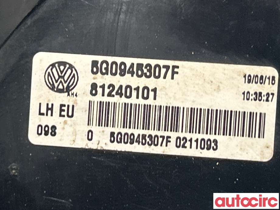 Baklykt venstre indre til VW e-Golf 2014-2017 (Fase 1)  (VOLKSWAGEN|5G0945307F)