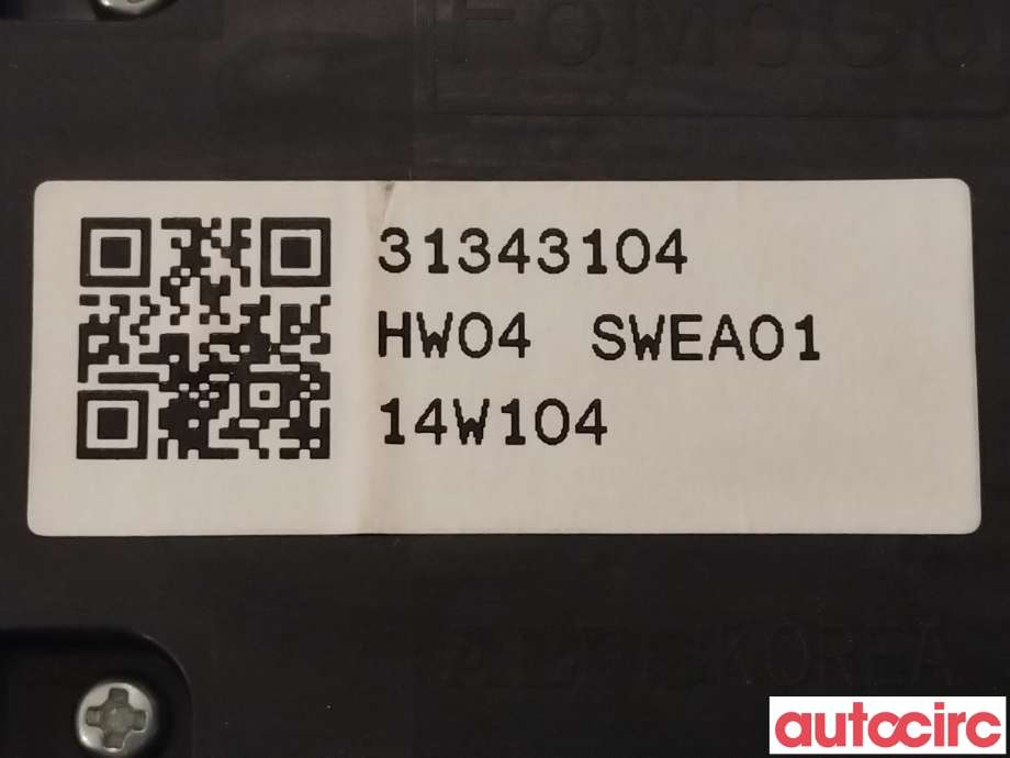 Bryter ruteheis til Volvo V60/V60 CC 2013-2018 (Type I, Fase 2)  (VOLVO|31453264|31343104)