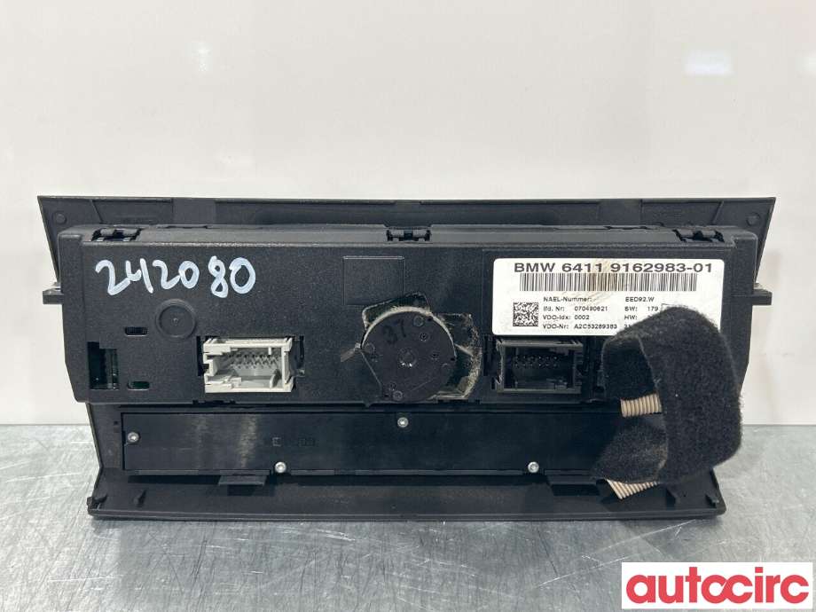 Varmeapparat betjening til BMW 3-Serie 2005-2011 (E90/E91/E92/E93) (E90/E91/E92/E93) (BMW|64119199260|64119162983)