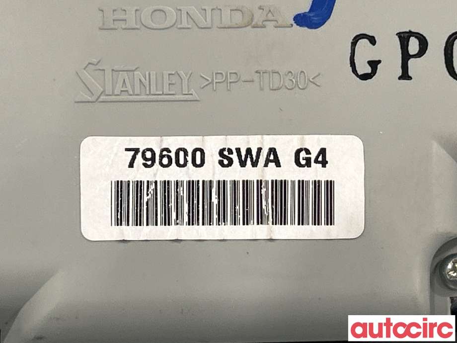 Varmeapparat betjening til Honda CR-V 2007-2012 (Type III)  (HONDA|79600SWAG41ZA|79600SWAG4)