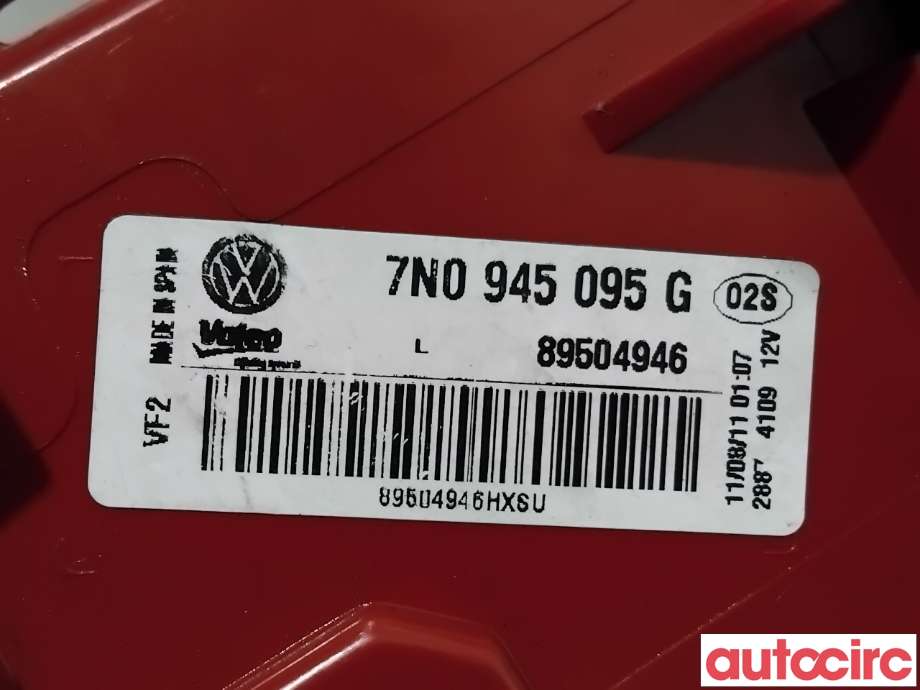Baklykt venstre til VW Sharan 2010-->> (Type II)  (VOLKSWAGEN|7N0945095G|89504946)
