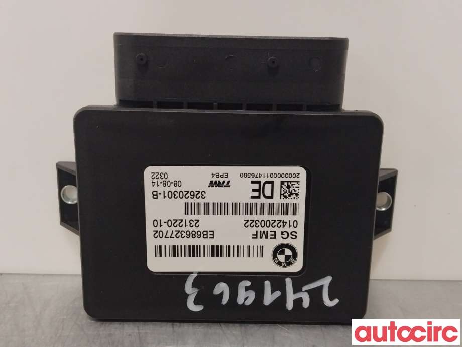 Styreenhet elektrisk parkbrems (EPB - Electric Parking Brake) til BMW X3, 2010-2017 (F25) (F25) (BMW|34436887358)