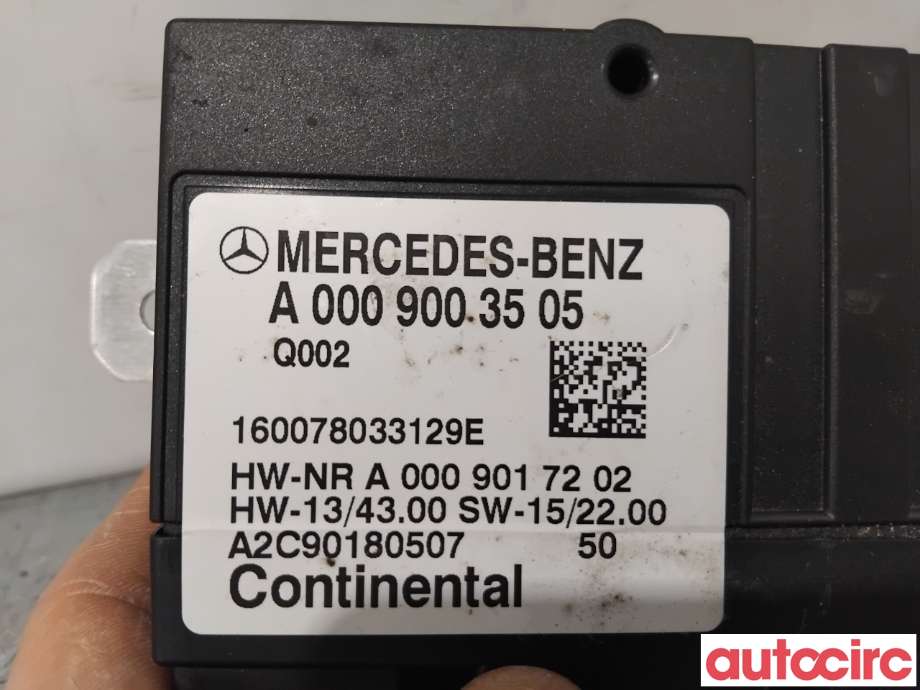 Styreenhet drivstoffpumpe til Mercedes C-Klasse 2014-2018 (Fase 1) (W205) (W205) (MERCEDES|A0009003505|A2C90180507|A0009002414)