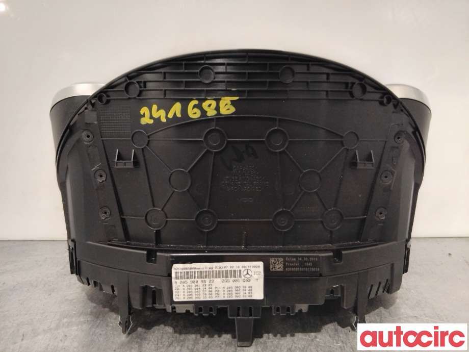 Instrumentpanel til Mercedes C-Klasse 2014-2018 (Fase 1) (W205) (W205) (MERCEDES|A2059002030|A2C99865800|A2059007936)