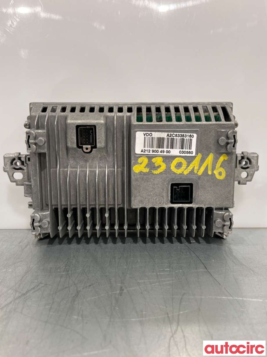 Multimedia display (MCU - Media Controller Unit) til Mercedes E-Klasse 2009-2013 (Fase 1) (W212) (W212) (MERCEDES|A2129009122|A2C53353160|A2129004900)