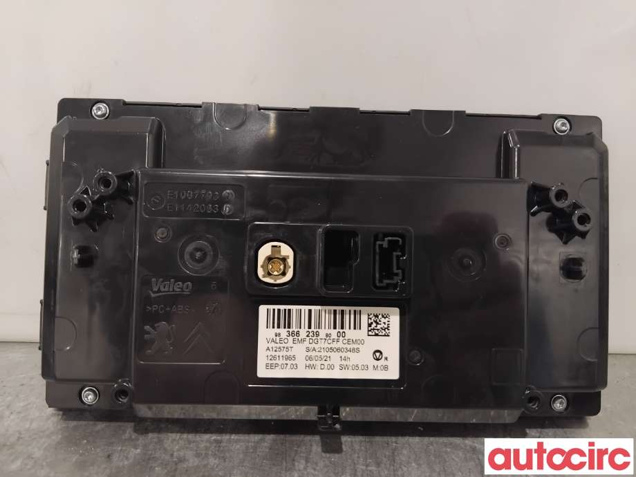 Instrument kjørecomputer til Opel Corsa F 2019-->>  (OPEL|9836623980|)
