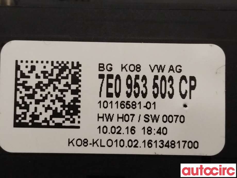 Bryter combi til VW Transporter / Caravelle 2015-2019 (T6) (T6) (VOLKSWAGEN|7E0953503CP|7E0953507)