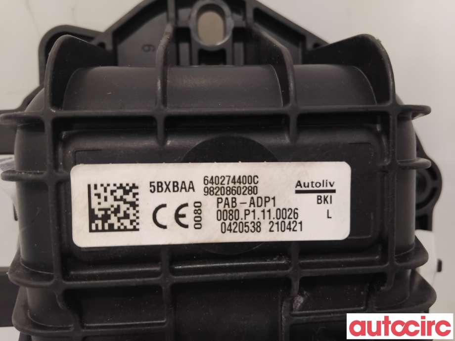 Airbag passasjer til Opel Corsa F 2019-->> (OPEL|9820860280|)