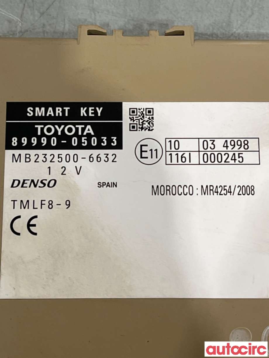Styreenhet sentrallås til Toyota Avensis 2009-2015 (Type III, Fase 1)  (TOYOTA|8999005033|MB232500-6632|)
