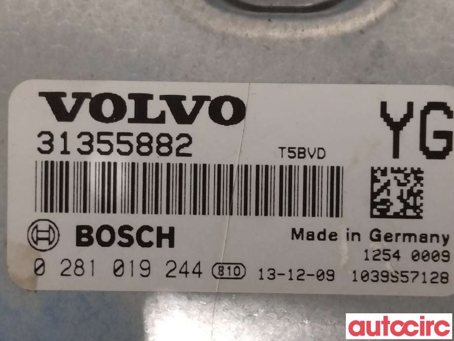 Styreenhet motor til Volvo V60/V60 CC 2013-2018 (Type I, Fase 2)  (VOLVO|36002136|0281019244|31355882)