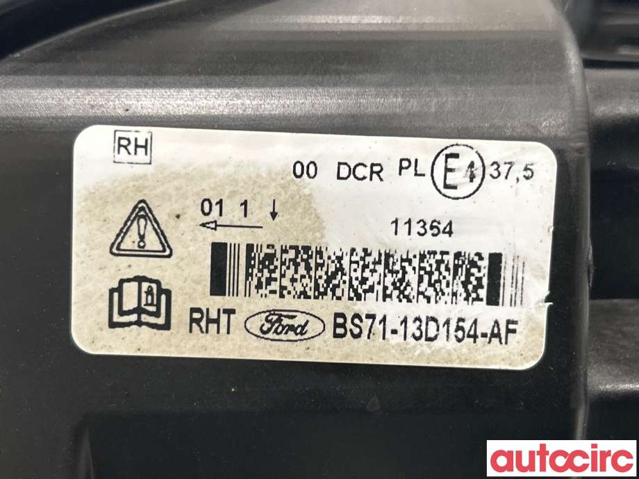 Frontlykt høyre halogen til Ford Mondeo 2011-2014 (Type IV, Fase 2)  (FORD|1811624|BS71-13D154-AF)