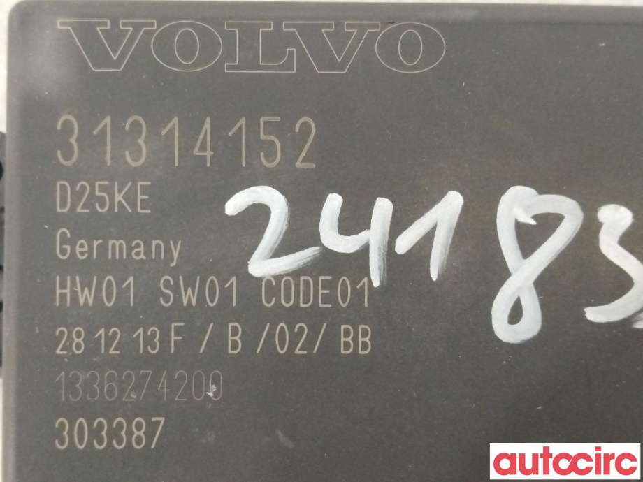 Styreenhet parkering til Volvo V60/V60 CC 2013-2018 (Type I, Fase 2)  (VOLVO|31423950|31314152)