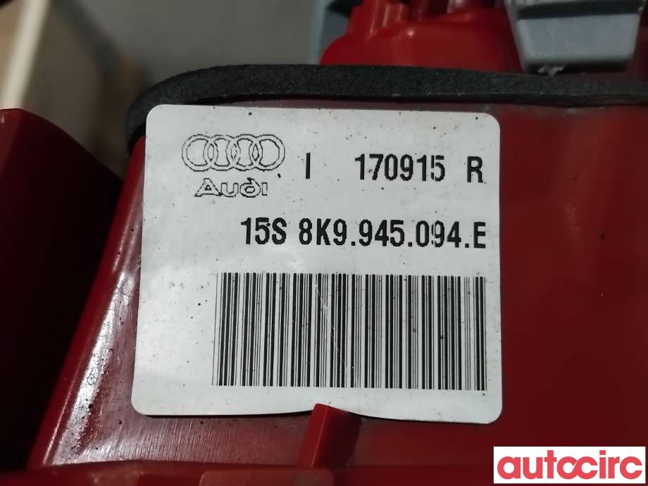 Baklykt høyre indre til Audi A4 2007-2014 (Type IV) (B8) (B8) (AUDI|8K9945094E|)