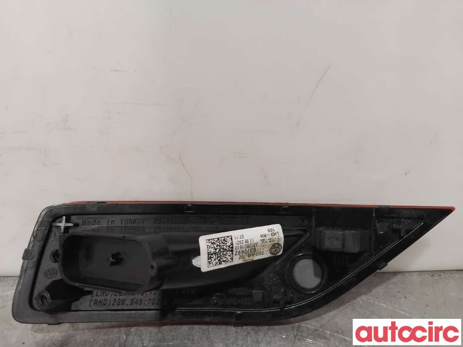 Refleksplate til VW T-Cross 2019-->>  (VOLKSWAGEN|2GM945702|9370692)