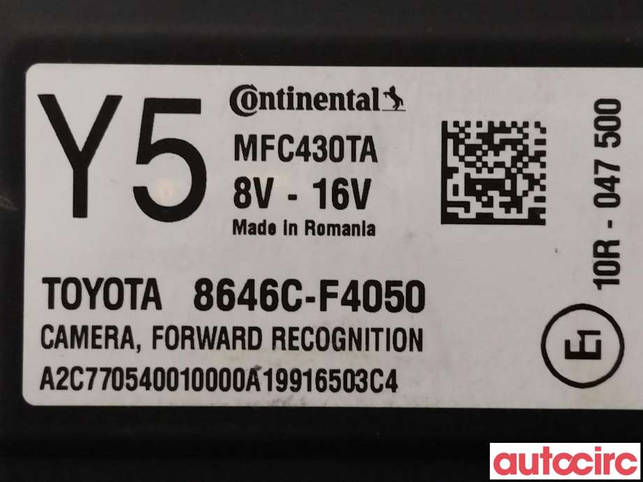 Kamera til Toyota C-HR 2016-->>  (TOYOTA|8646CF4050)