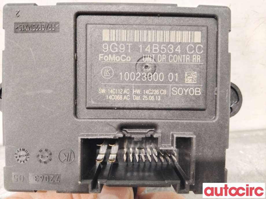 Styreenhet dør venstre foran til Ford S-Max 2010-2015 (Type I, Fase 2)  (FORD|1689874|1002300001|9G9T14B534CC)
