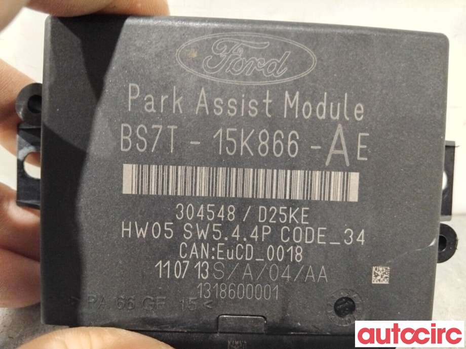 Styreenhet parkering til Ford S-Max 2010-2015 (Type I, Fase 2)  (FORD|1771637|304548|BS7T-15K866-AE)