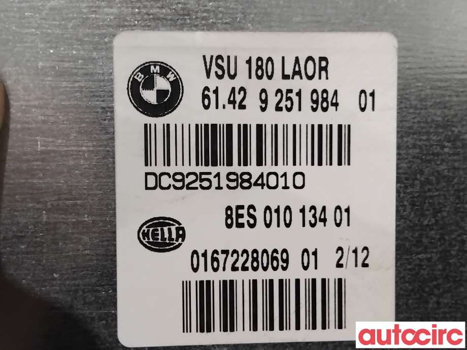 Styreenhet diverse til BMW 5-Serie 2010-2017 (F10/F11) (F10/F11) (BMW|61429251984|8ES01013401)