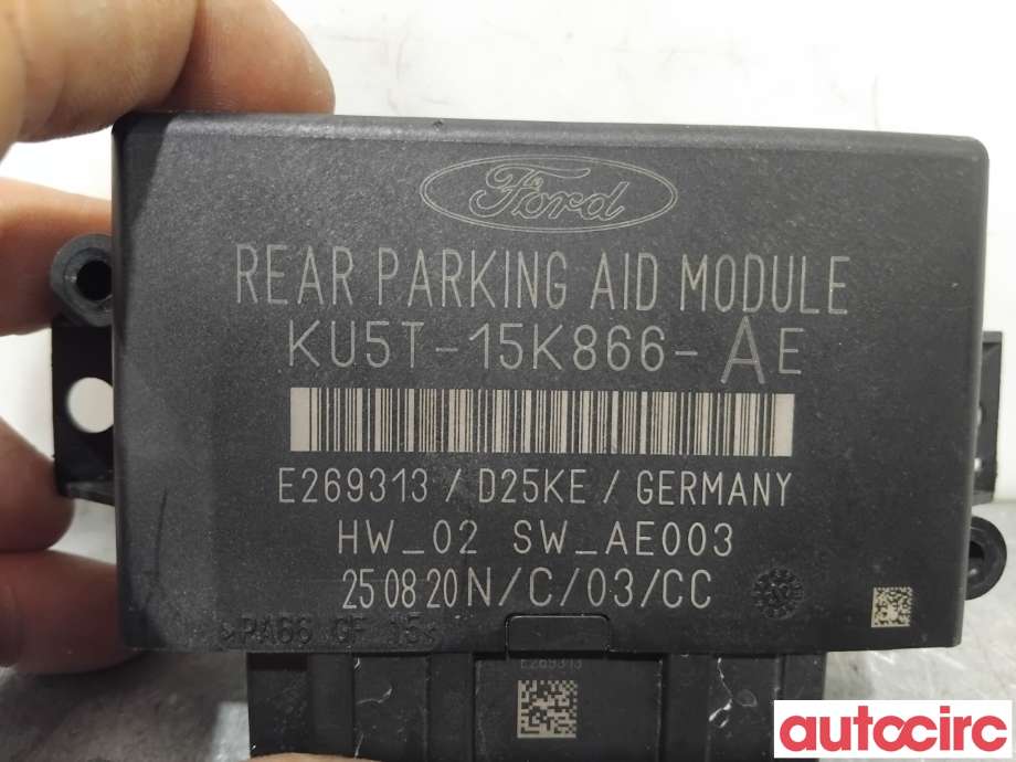 Styreenhet parkering til Ford Transit Connect 2018-->> Type II, Fase 2  (FORD|5717202|E269313|KU5T-15K866-AE)