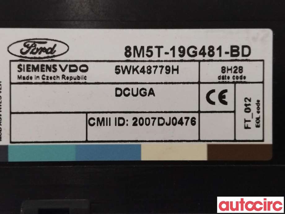 Styreenhet nøkkelfri/keyless til Ford Kuga 2008-2012 (Type I)  (FORD|1701369|8M5T-19G481-BD)
