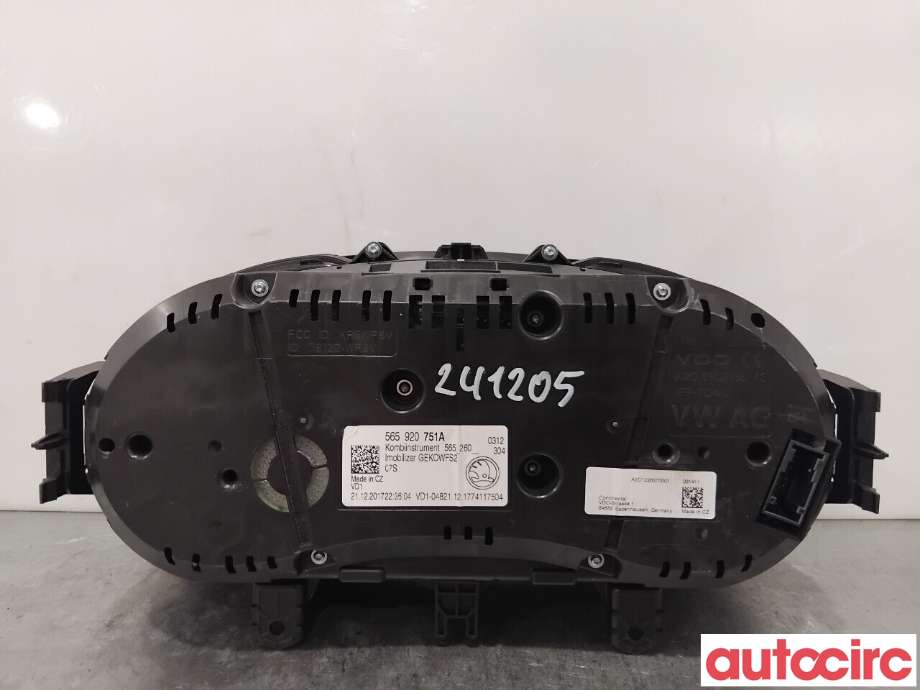 Instrumentpanel til Škoda Kodiaq 2017-->>  (SKODA|565920751A|A2C1226270001)