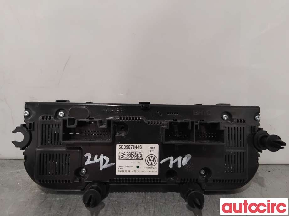 Varmeapparat betjening til VW Golf VII 2012-2017 (Fase 1)  (VOLKSWAGEN|5G0907044BE|5HB011181-22|5G0907044EC)