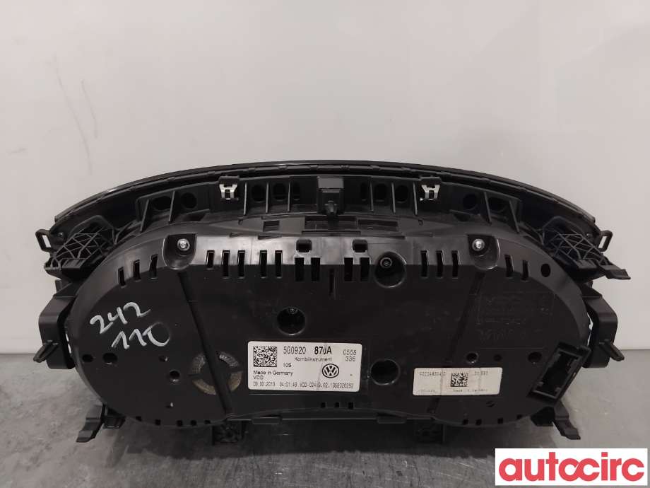 Instrumentpanel til VW Golf VII 2012-2017 (Fase 1)  (VOLKSWAGEN|5G0920870A|)