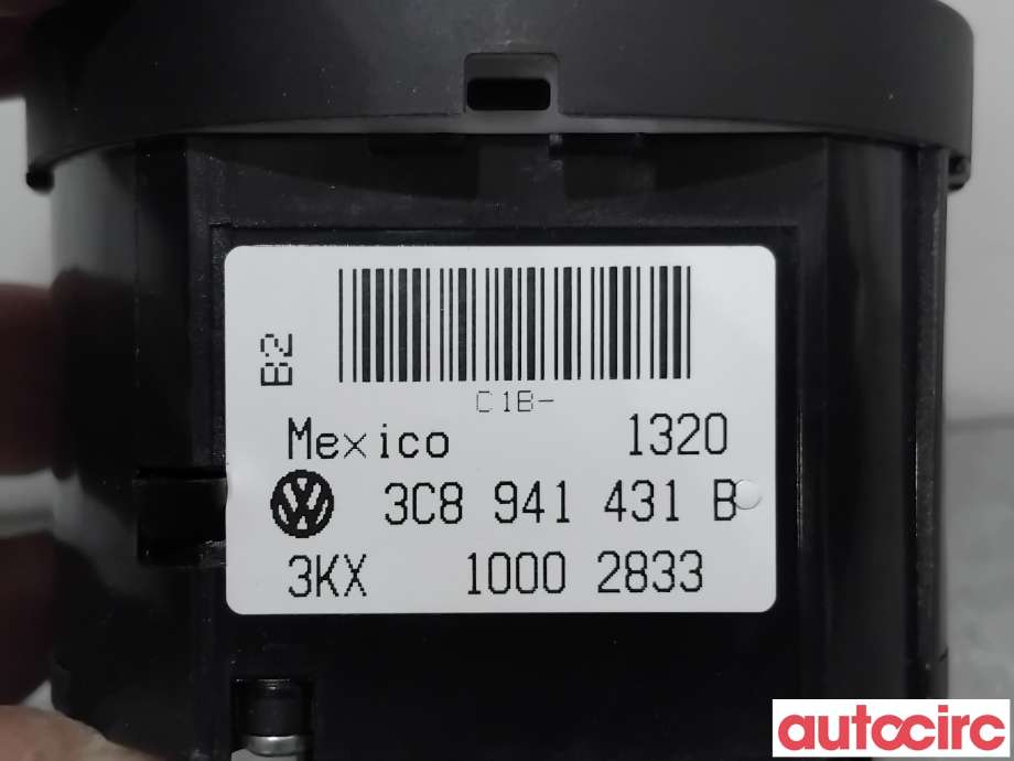 Bryter lys til VW Golf VI 2008-2012  (VOLKSWAGEN|3C8941431B|)