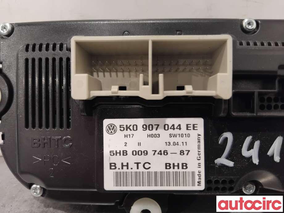 Varmeapparat betjening til VW Passat 2011-2015 (B7) (B7) (VOLKSWAGEN|5K0907044FC|5HB009746-87|5K0907044EE)