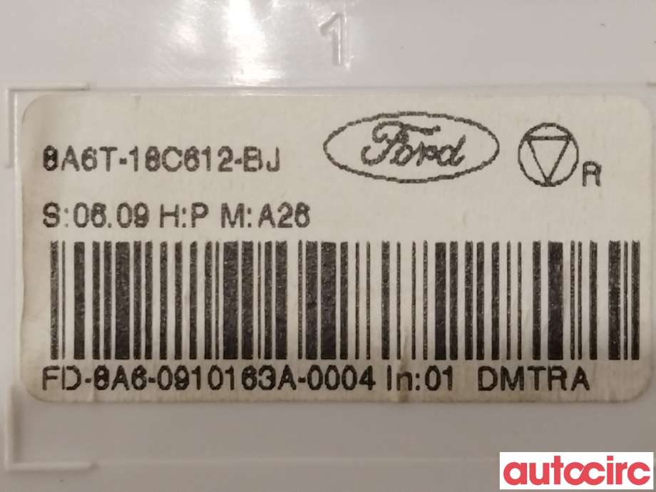 Varmeapparat betjening til Ford Fiesta 2008-2012 (Type VI, Fase 1)  (FORD|1760510|8A6T-18C612-BJ)