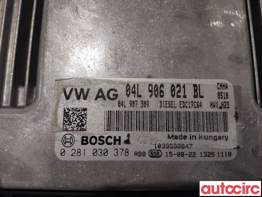 Styreenhet motor til Audi A4 2007-2014 (Type IV) (B8) (B8) (AUDI|04L906021BL|0281030378)