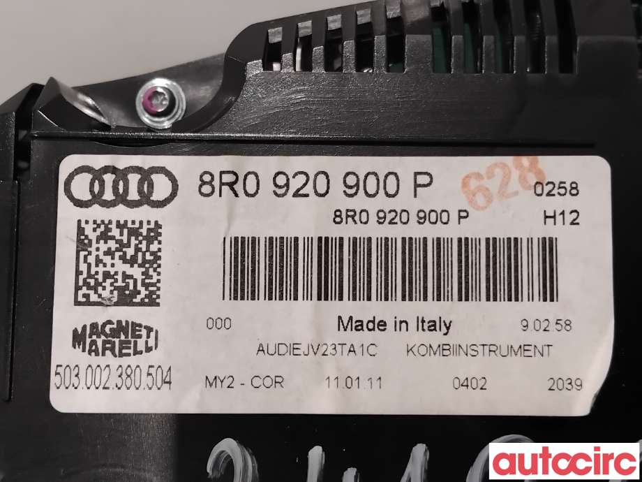 Instrumentpanel til Audi Q5 2008-2012 (Type I, Fase 1) (AUDI|8R0920900QX|503002380504|8R0920900Q)