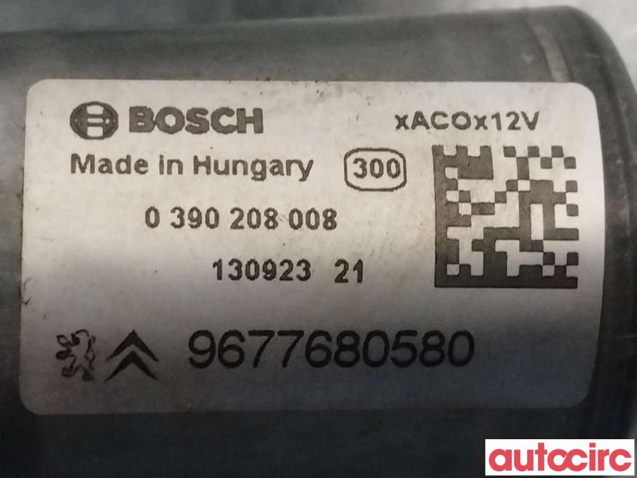Viskermotor bakrute til Citroën C4, Picasso 2013-2018 (Type II)  (CITROEN|9677680580|0390208008|9819523180)