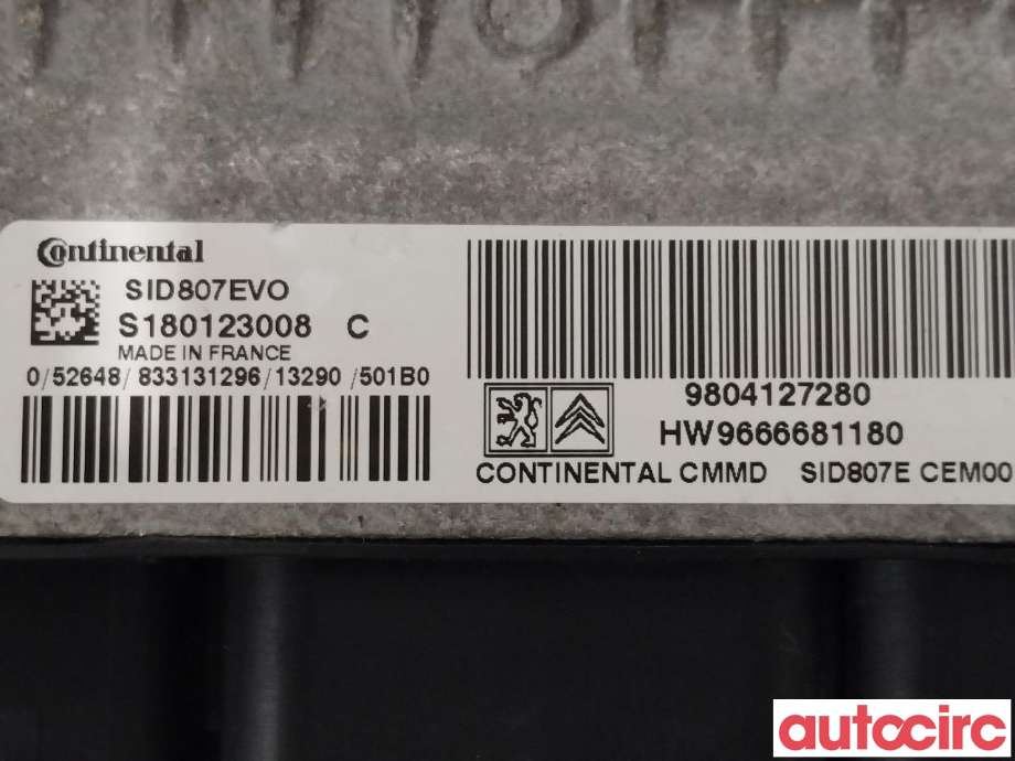 Styreenhet motor til Citroën C4, Picasso 2013-2018 (Type II)  (CITROEN|1610104380|9804127280)