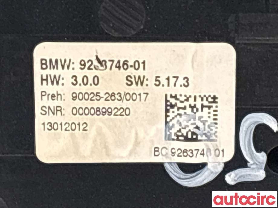 Varmeapparat betjening til BMW 5-Serie 2010-2017 (F10/F11) (F10/F11) (BMW|61319328425|)