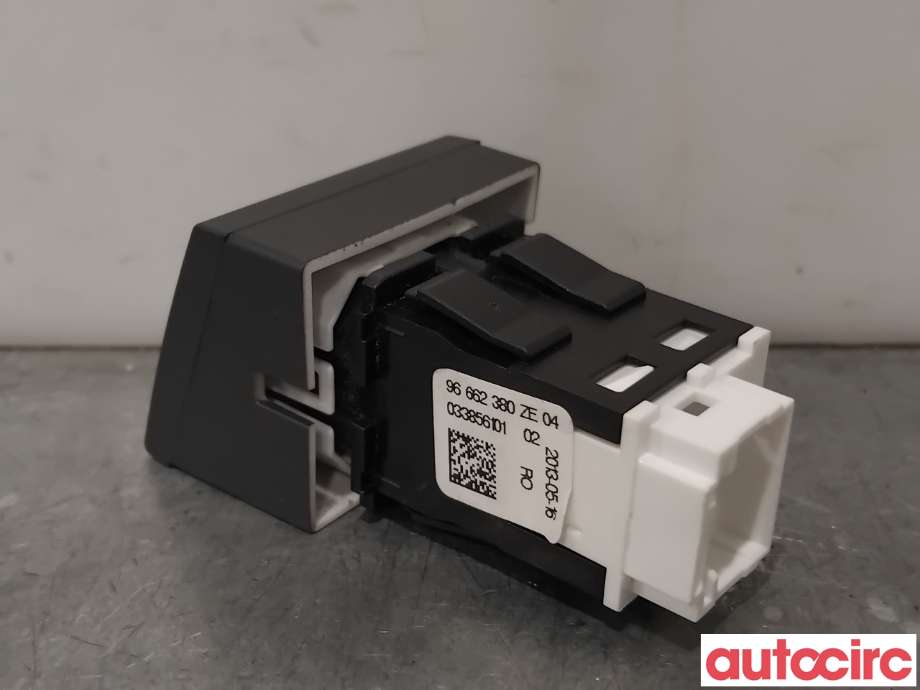 Bryter nødblink til Peugeot 508 2011-2014 (Type I, Fase 1)  (PEUGEOT|6490KK||96662380ZE)