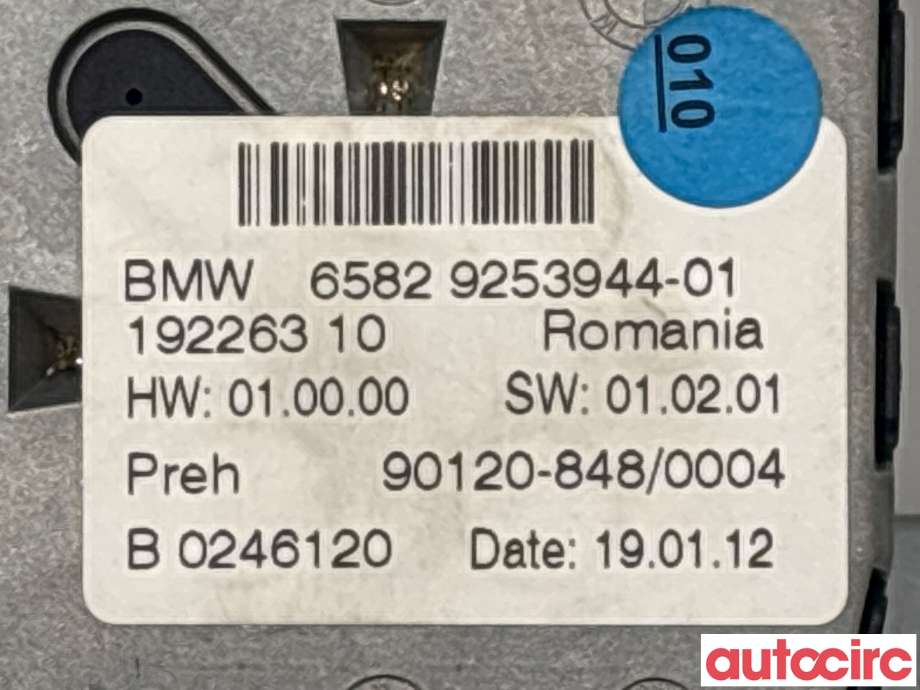 Bilstereo diverse til BMW 5-Serie 2010-2017 (F10/F11) (F10/F11) (BMW|65829267955)