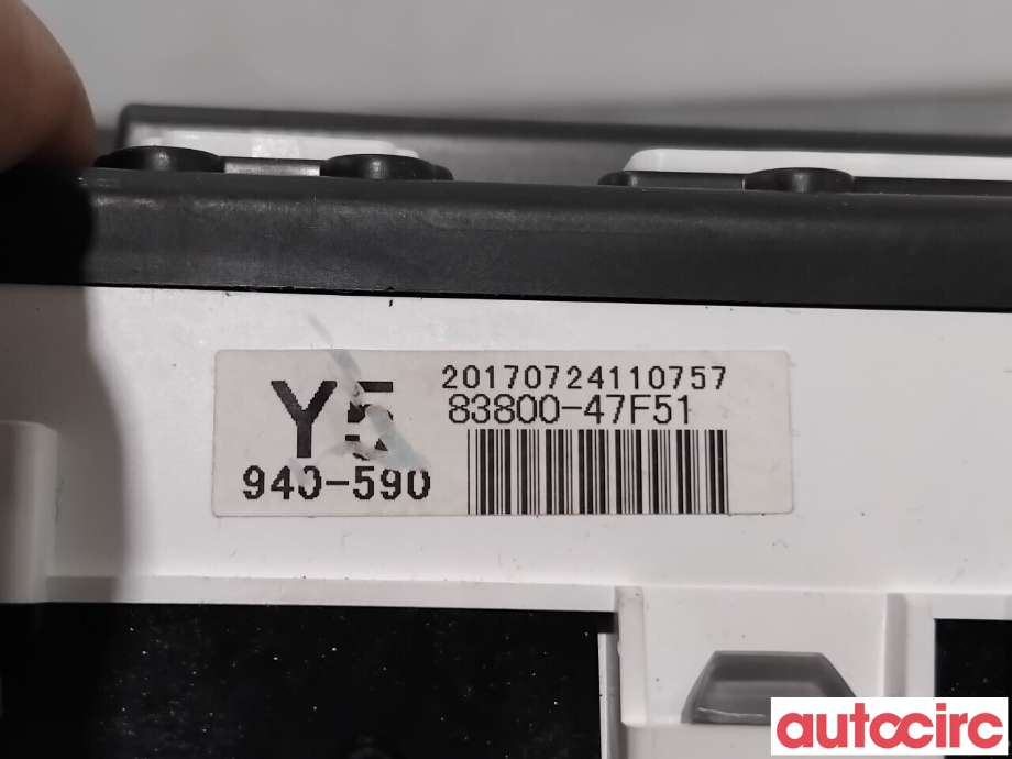 Instrumentpanel til Toyota Prius +7 2012-2020 (Type III) (stasjonsvogn) (stasjonsvogn) (TOYOTA|8380947141|940-590|83800-47F51)