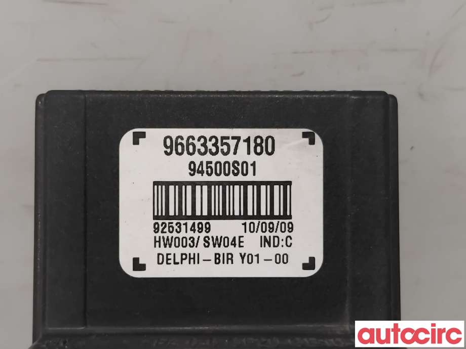 Rele diverse til Peugeot 3008 2009-2016 (Type I)  (PEUGEOT|6500GH|94500S01|9663357180)
